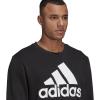 imageadidas Mens Essentials Big Logo SweatshirtBlackWhite
