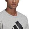 imageadidas Mens Essentials Big Logo SweatshirtMedium Grey HeatherBlack