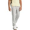 imageadidas Mens Essentials Feel Cozy Fleece PantsMedium Grey HeatherBlack