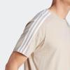 imageadidas Mens Essentials Single Jersey 3Stripes TShirtWonder Beige