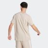 imageadidas Mens Essentials Single Jersey 3Stripes TShirtWonder Beige