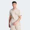 imageadidas Mens Essentials Single Jersey 3Stripes TShirtWonder Beige
