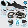 imageadidas Mens Solarmotion Golf ShoeCore BlackFootwear WhitePulse Lime