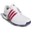 imageadidas Mens Tour360 24 Boost Golf ShoesFootwear WhiteBetter ScarletRoyal Blue