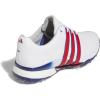imageadidas Mens Tour360 24 Boost Golf ShoesFootwear WhiteBetter ScarletRoyal Blue