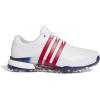 imageadidas Mens Tour360 24 Boost Golf ShoesFootwear WhiteBetter ScarletRoyal Blue