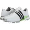 imageadidas Mens Tour360 24 Boost Golf ShoesFootwear WhiteCore BlackGreen Spark