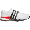 imageadidas Mens Tour360 24 Boost Golf ShoesFootwear WhiteCore BlackLucid Red
