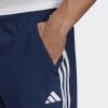imageadidas Mens Train Essentials Piqu 3Stripes ShortsDark BlueWhite