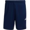 imageadidas Mens Train Essentials Piqu 3Stripes ShortsDark BlueWhiteDark Blue