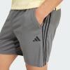 imageadidas Mens Train Essentials Piqu 3Stripes ShortsGrey Five  Black