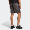 imageadidas Mens Train Essentials Piqu 3Stripes ShortsGreyBlack