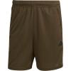 imageadidas Mens Train Essentials Piqu 3Stripes ShortsOlive Strata  Black