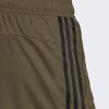 imageadidas Mens Train Essentials Piqu 3Stripes ShortsOlive Strata  Black