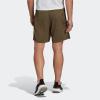 imageadidas Mens Train Essentials Piqu 3Stripes ShortsOlive Strata  Black