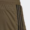 imageadidas Mens Train Essentials Piqu 3Stripes ShortsOlive Strata  Black