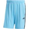 imageadidas Mens Train Essentials Piqu 3Stripes ShortsSemi Blue BurstBlack