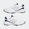 imageadidas Mens ZG23 Golf ShoeFtwr WhiteCollegiate NavySolar Gold