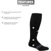 imageadidas Metro Soccer Socks 1 pair DISCONTINUEDBlack Night Grey White4