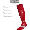 imageadidas Metro Soccer Socks 1 pair DISCONTINUEDPower RedClear GreyWhite5