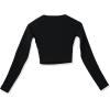 imageadidas Originals Womens Adicolor Classics Cropped Long SleeveBlack