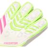 imageadidas Predator Match Fingersave Goalie Soccer GlovesWhiteLucid LemonLucid Pink
