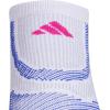 imageadidas Superlite Performance Tabbed No Show Running Socks with Achilles Protection 2PairWhiteLucid BlueLucid Fuchsia Pink
