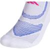 imageadidas Superlite Performance Tabbed No Show Running Socks with Achilles Protection 2PairWhiteLucid BlueLucid Fuchsia Pink