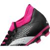 imageadidas Unisex Accuracy2 Firm Ground Soccer ShoeBlackWhiteTeam Shock Pink Laceless