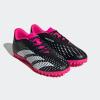 imageadidas Unisex Accuracy4 Turf Flexible Ground Soccer ShoeBlackWhiteTeam Shock Pink