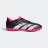 imageadidas Unisex Accuracy4 Turf Flexible Ground Soccer ShoeBlackWhiteTeam Shock Pink