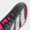 imageadidas Unisex Accuracy4 Turf Flexible Ground Soccer ShoeBlackWhiteTeam Shock Pink