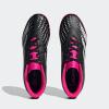 imageadidas Unisex Accuracy4 Turf Flexible Ground Soccer ShoeBlackWhiteTeam Shock Pink