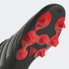 imageadidas Unisex Goletto Firm Ground Soccer ShoesBlackWhiteRed