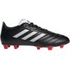 imageadidas Unisex Goletto Firm Ground Soccer ShoesBlackWhiteRed