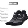 imageadidas Unisex Superlite Performance Tabbed No Show Running Socks with achilles protection 2PairBlackOnix GreyGrey
