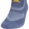imageadidas Unisex Superlite Performance Tabbed No Show Running Socks with achilles protection 2PairPreloved Ink BlueHalo BlueSpark Orange