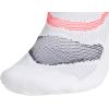 imageadidas Unisex Superlite Performance Tabbed No Show Running Socks with achilles protection 2PairWhiteBlackLucid Red