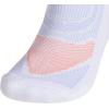 imageadidas Unisex Superlite Performance Tabbed No Show Running Socks with achilles protection 2PairWhiteBlue DawnCoral Fusion Pink