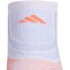 imageadidas Unisex Superlite Performance Tabbed No Show Running Socks with achilles protection 2PairWhiteBlue DawnCoral Fusion Pink