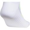 imageadidas Unisex Superlite Performance Tabbed No Show Running Socks with achilles protection 2PairWhiteGreen SparkBliss Lilac Purple