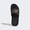 imageadidas UnisexAdult Adissage Slides SandalBlackGold MetallicBlack