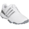 imageadidas UnisexChild Tour360 24 Boa Golf ShoesFootwear WhiteSilver MetallicIron Metallic