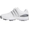 imageadidas UnisexChild Tour360 24 Boa Golf ShoesFootwear WhiteSilver MetallicIron Metallic