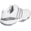 imageadidas UnisexChild Tour360 24 Boa Golf ShoesFootwear WhiteSilver MetallicIron Metallic