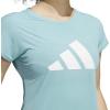 imageadidas Womens 3Stripes Training TShirtMint ToneWhite