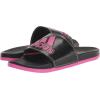 imageadidas Womens Adilette Comfort Slide SandalBlackLucid FuchsiaGold Metallic