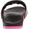 imageadidas Womens Adilette Comfort Slide SandalBlackLucid FuchsiaGold Metallic