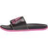 imageadidas Womens Adilette Comfort Slide SandalBlackLucid FuchsiaGold Metallic