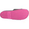 imageadidas Womens Adilette Comfort Slide SandalBlackLucid FuchsiaGold Metallic